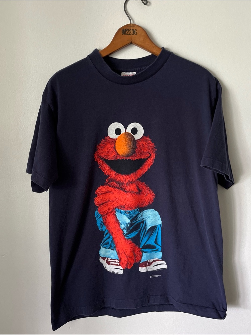 VTG 90s ELMO MUPPET T SHIRT SMALL CHANGES SINGLE STITCH SESAME STREET JIM HENSON